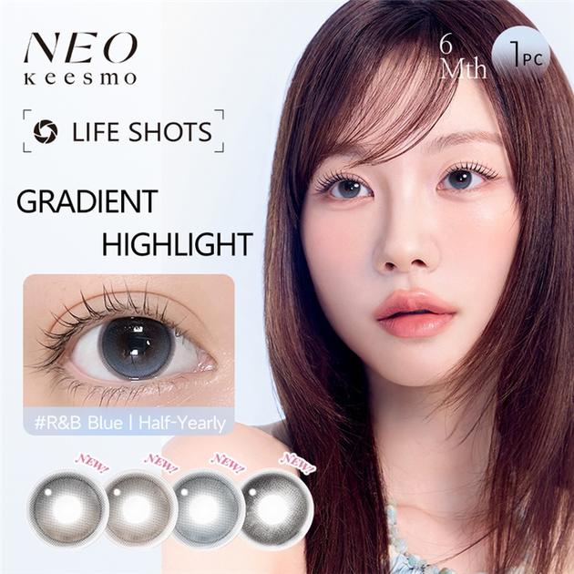 Ring Neo NEO Sparkling Black Ring series Half Yearly Disposable 2 pcs | sigocontacts