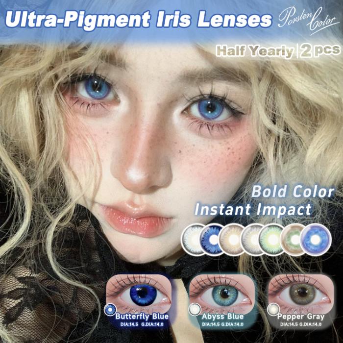 Porslen Color Colored Contact Lens Half-yearly 2 PCS | sigocontacts
