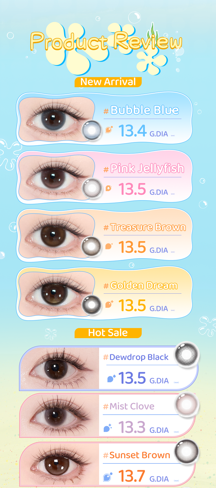 Pink Jellyfish | Daily (10pcs)_contacts | Sigocontacts